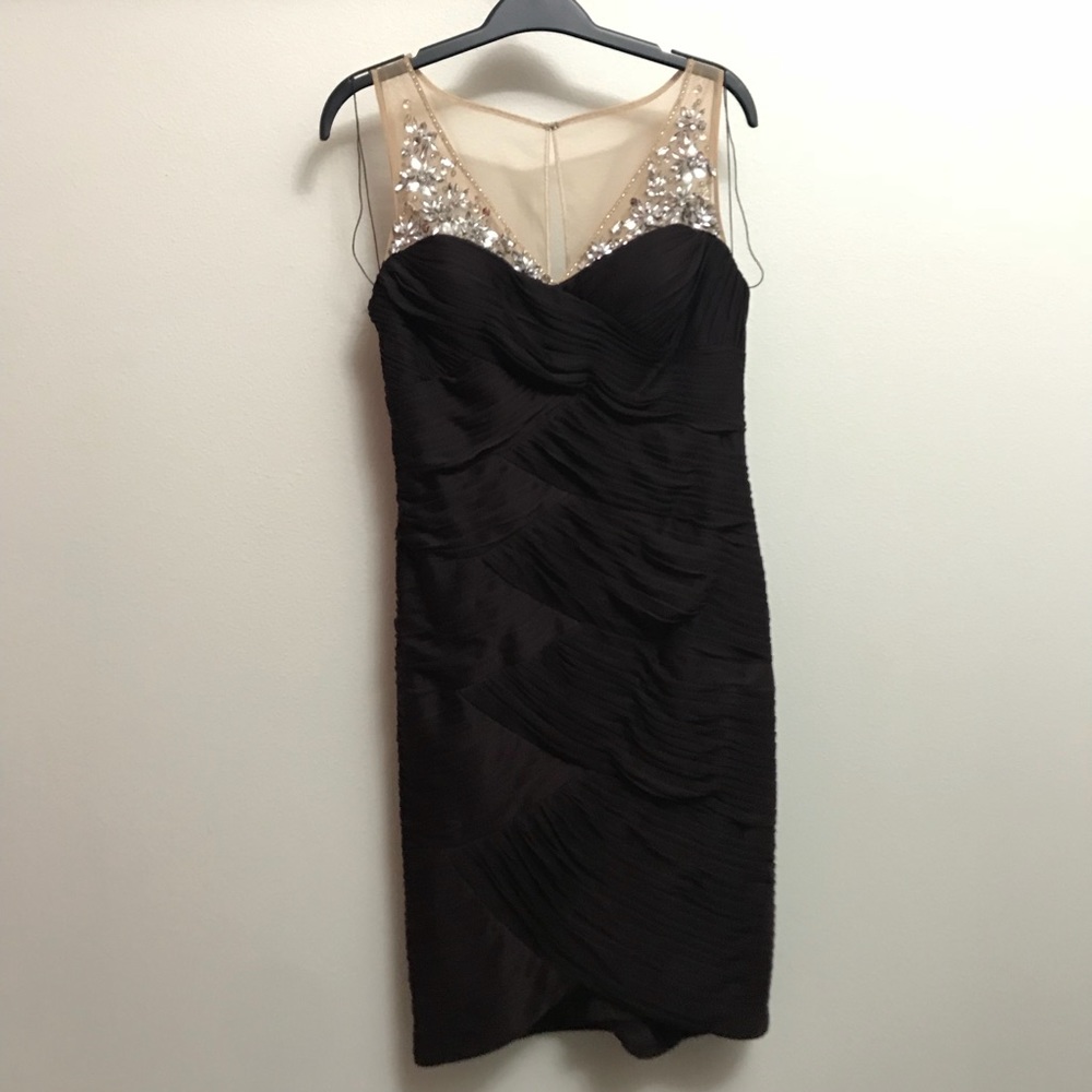 Adrianna Papell, size 10, eggplant bodycon dress